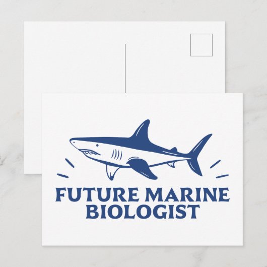 Toekomstige marien bioloog haaienliefhebber briefkaart (Voorkant / Achterkant)