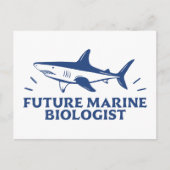 Toekomstige marien bioloog haaienliefhebber briefkaart (Voorkant)