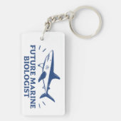 Toekomstige marien bioloog haaienliefhebber sleutelhanger (achterkant)