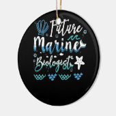 Toekomstige marien bioloog-student keramisch ornament (Links)