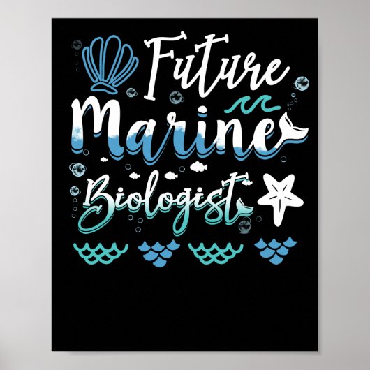 Toekomstige marien bioloog-student poster (Voorkant)