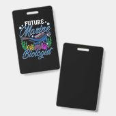 Toekomstige mariene bioloog badge (Voor- en achterkant)