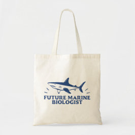 Toekomstige mariene bioloog biologie student haai tote bag