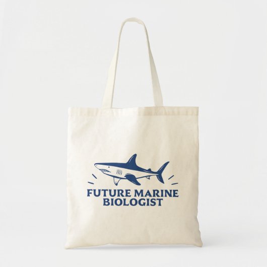 Toekomstige mariene bioloog biologie student haai tote bag (Voorkant)