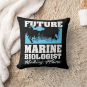 Toekomstige mariene bioloog die golven maakt kussen (Deken)