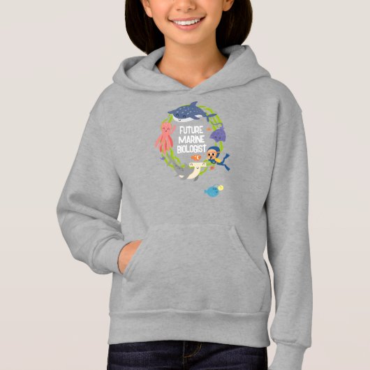 Toekomstige mariene bioloog Hoodie (Voorkant)