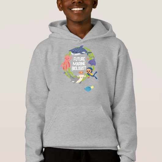 Toekomstige mariene bioloog Hoodie (Voorkant)
