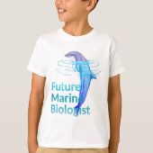 Toekomstige mariene bioloog Ocean Dolphin T-shirt (Voorkant)