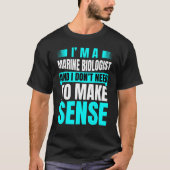 Toekomstige mariene bioloog Ocean Study Joke for M T-shirt (Voorkant)