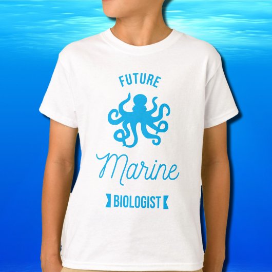 Toekomstige Mariene bioloog - Octopus - wit T-shirt