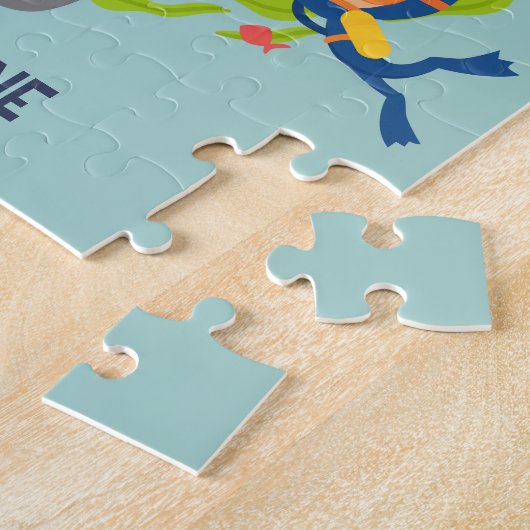 Toekomstige mariene bioloog Puzzle Legpuzzel (Zijkant)