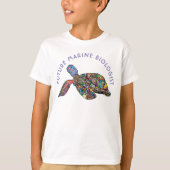 Toekomstige mariene bioloog regenboogschildpad t-shirt (Voorkant)