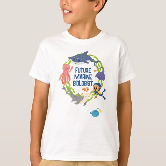 Toekomstige mariene bioloog T-Shirt (Voorkant)