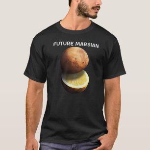 Toekomstige marsMars voor het Astronomeer Red Plan T-shirt