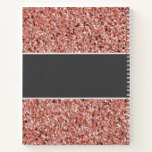 Toekomstige medische Stethoscoop Roze Glitter Naam Notitieboek (Achterkant)