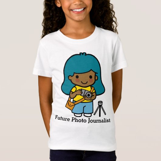 Toekomstige meisje Fotograaf/Fotojournalist T-shirt (Voorkant)
