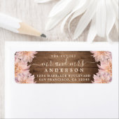 Toekomstige Meneer Mevrouw Dahlia bloem Trouw Reto Etiket (Insitu)