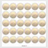 Toekomstige Meneer Mevrouw Retouradres 2 inch Stic Sticker (Vel)