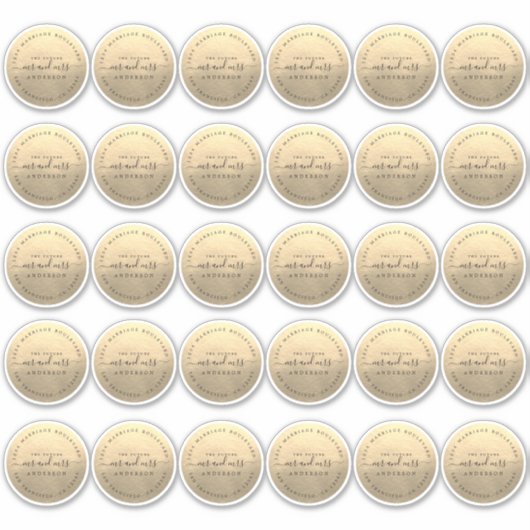 Toekomstige Meneer Mevrouw Retouradres 2 inch Stic Sticker (Voorkant)