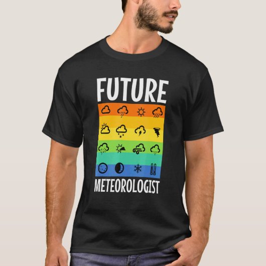 Toekomstige Meteoroloog 2 T-shirt (Voorkant)
