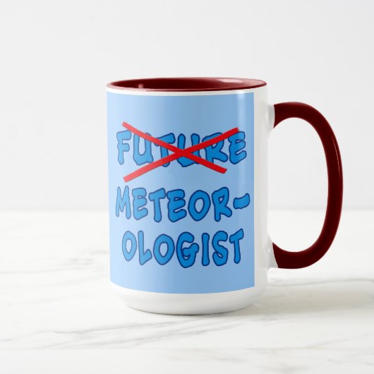 Toekomstige meteoroloog Afstuderen Gift niet meer Mok (Rechts)