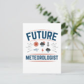 Toekomstige meteoroloog briefkaart (Staand voorkant)