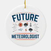 Toekomstige meteoroloog keramisch ornament (Achterkant)