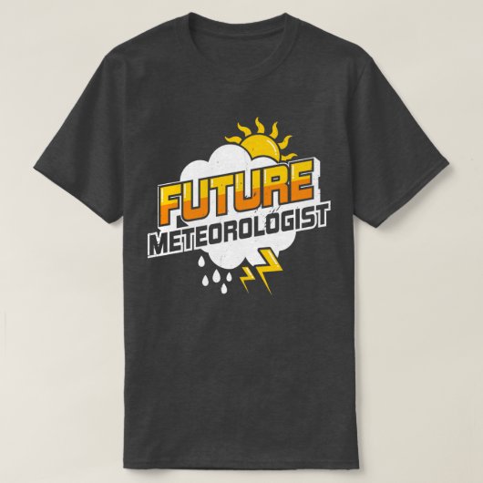 Toekomstige meteoroloog Meteorologie Student Gift T-shirt (Design voorkant)