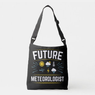 Toekomstige meteoroloog meteorologiestudweether crossbody tas