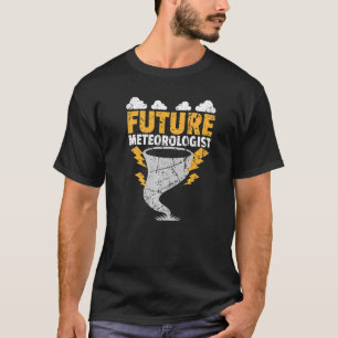 Toekomstige meteoroloog Sun Rain Stormen Grunge T-shirt