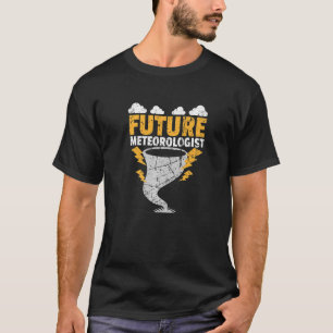 Toekomstige meteoroloog Sun Rain Stormen Grunge T-shirt