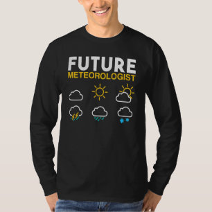 Toekomstige meteoroloog weetherprognose Sun Rain S T-shirt