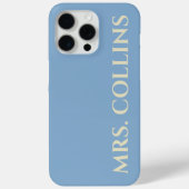 Toekomstige Mevrouw | Aangepaste Babyblauwe Bachel Case-Mate iPhone Case (Achterkant)