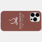 Toekomstige Mevrouw | Aangepaste Elegante Script B Case-Mate iPhone Case (Achterkant (horizontaal))