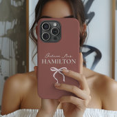 Toekomstige Mevrouw | Aangepaste Elegante Script B Case-Mate iPhone Case