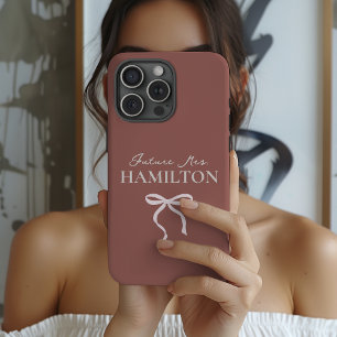 Toekomstige Mevrouw Aangepaste Elegante Script B Case-Mate iPhone 14 Pro Max Hoesje