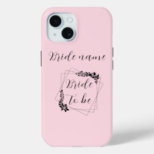"Toekomstige mevrouw [aanpasbare naam]" Bruid iPhone 15 Case
