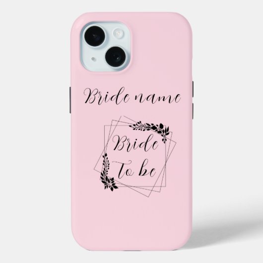 "Toekomstige mevrouw [aanpasbare naam]" Bruid Case-Mate iPhone Case (Achterkant)