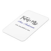 Toekomstige mevrouw achternaam bruid purper grijs  magneet (Linkerzijde)