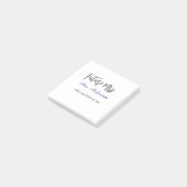 Toekomstige mevrouw achternaam bruid wordt paars g post-it® notes (Schuin)