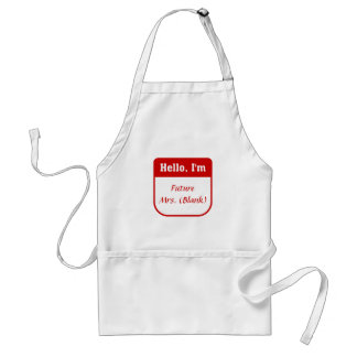 Toekomstige mevrouw apron - Gepersonaliseerd Standaard Schort