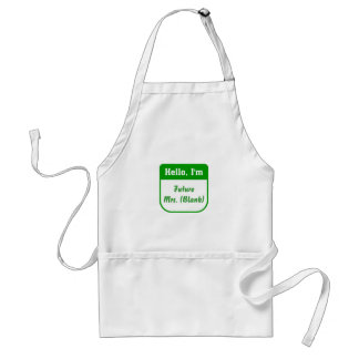 Toekomstige mevrouw apron - Gepersonaliseerd Standaard Schort
