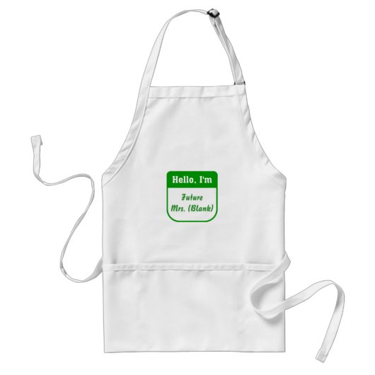 Toekomstige mevrouw apron - Gepersonaliseerd Standaard Schort (Voorkant)