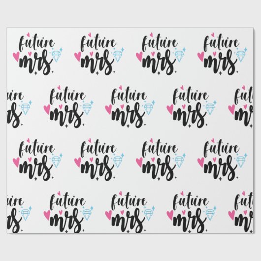 Toekomstige mevrouw Bide om weddenschap te houden, Cadeaupapier (Vlak)