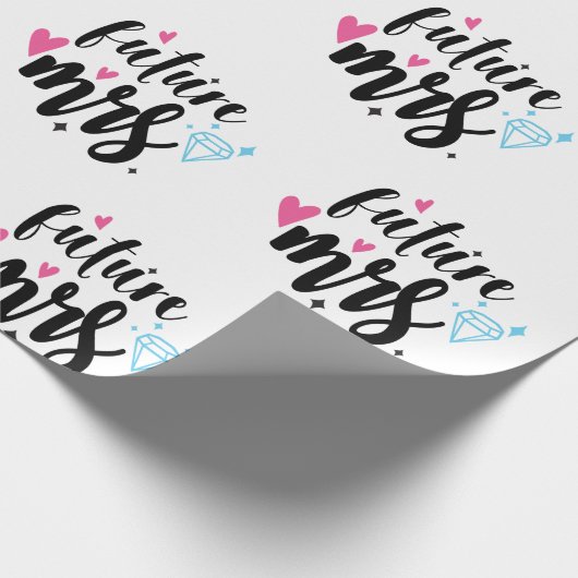 Toekomstige mevrouw Bide om weddenschap te houden, Cadeaupapier (Hoek)