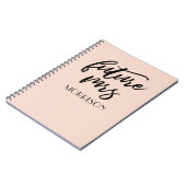 Toekomstige mevrouw Blush/Champagne Bride Gift Notitieboek (Linkerzijde)
