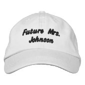 Toekomstige mevrouw ,Bride, vrijgezellenfeest brui Geborduurde Pet (Voorkant)