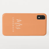 Toekomstige Mevrouw Bruid met Chic Oranje Schrift Case-Mate iPhone Case (Achterkant (horizontaal))