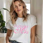 Toekomstige mevrouw | Bruid Tri-Blend Shirt<br><div class="desc">Dit ontwerp met het thema van de bruiloft bevat een elegante tekst "Future Mrs." in roze typografie. Ontworpen door Evco Studio www.zazzle.com/store/evcostudio #bride #wedding #mrs #clothing #apparel #gifts #fiancee #verloving #marry #married #marriage #elegant #stylish #style #modern #trendy #trending #mode #design #designer #popular #bestseller #bestselling</div>