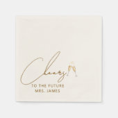 Toekomstige mevrouw bruidsshower servetten (Voorkant)